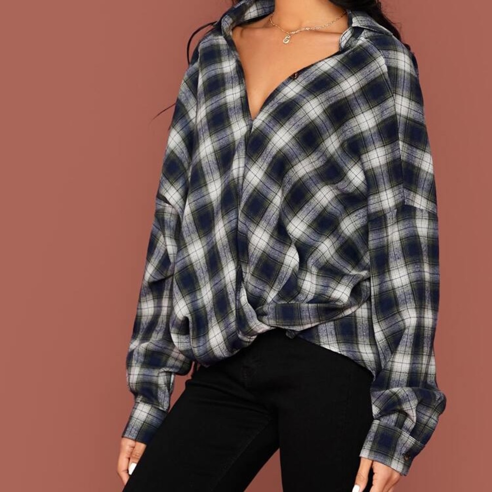 Oversized Tartan Shirt
